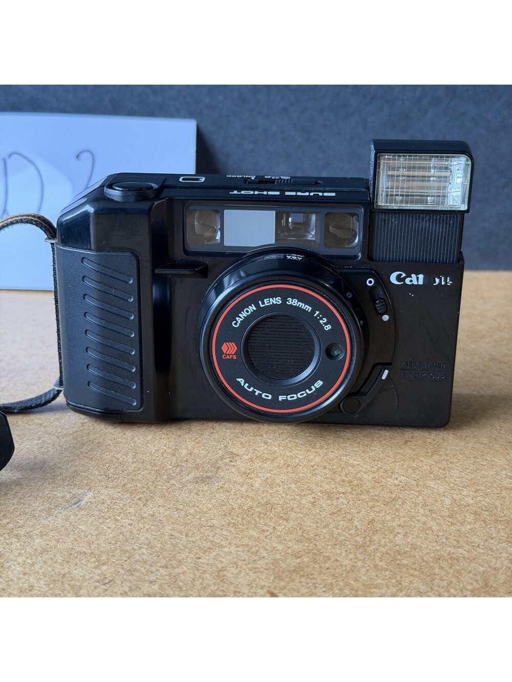 Vintage Canon Sure Shot 35mm Film Camera 38mm f/2.8 Lens Auto Focus FOR PARTS